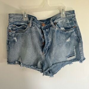Women’s Blank NYC Frayed Distressed Jean Shorts Size 31